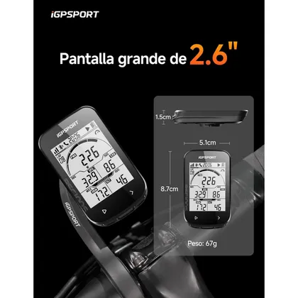 iGPSPORT BSC100S - GPS bike computer with 2.6-inch auto-backlit screen